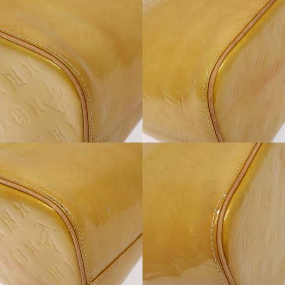 LOUIS VUITTON Monogram Vernis Houston Hand Bag Beige M91004 - Picture 10 of 13